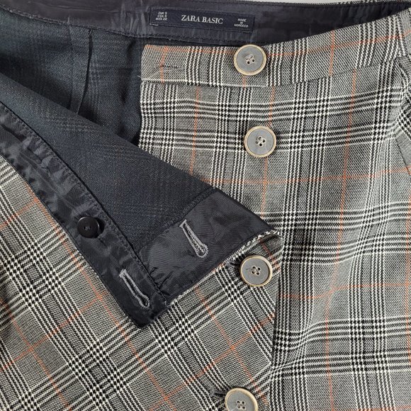 ZARA Basic Plaid mini skirt - Picture 5 of 9